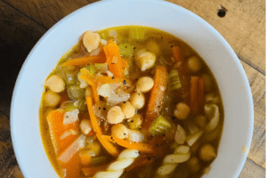 Vegan Chickpea Noodle Soup