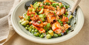 5-Ingredient Salmon Teriyaki Bowls