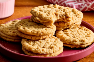 Chewy Oatmeal Peanut Butter Cookies
