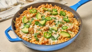 Queso Chicken and Rice